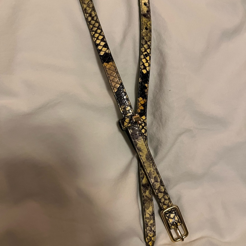 Snakeskin Patterned Belt